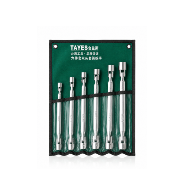 ด้ามบล็อก 2 หัว แบบข้ออ่อน 6 ชิ้น<br />รหัส 78903